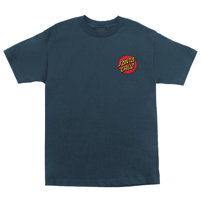 Santa Cruz Meek Slasher Short Sleeve Heavyweight Harbor Blue Mens T-Shirts-5150 Skate Shop