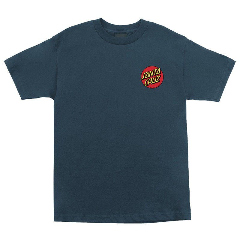Santa Cruz Meek Slasher Short Sleeve Heavyweight Harbor Blue Mens T-Shirts 5150 Skate Shop