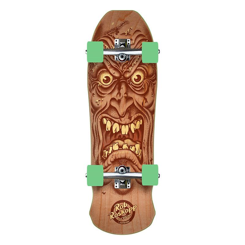 Santa Cruz Roskopp Face 9.5i" x 31" Shaped Cruiser Complete Skateboard (Dylans Special) 5150 Skate Shop