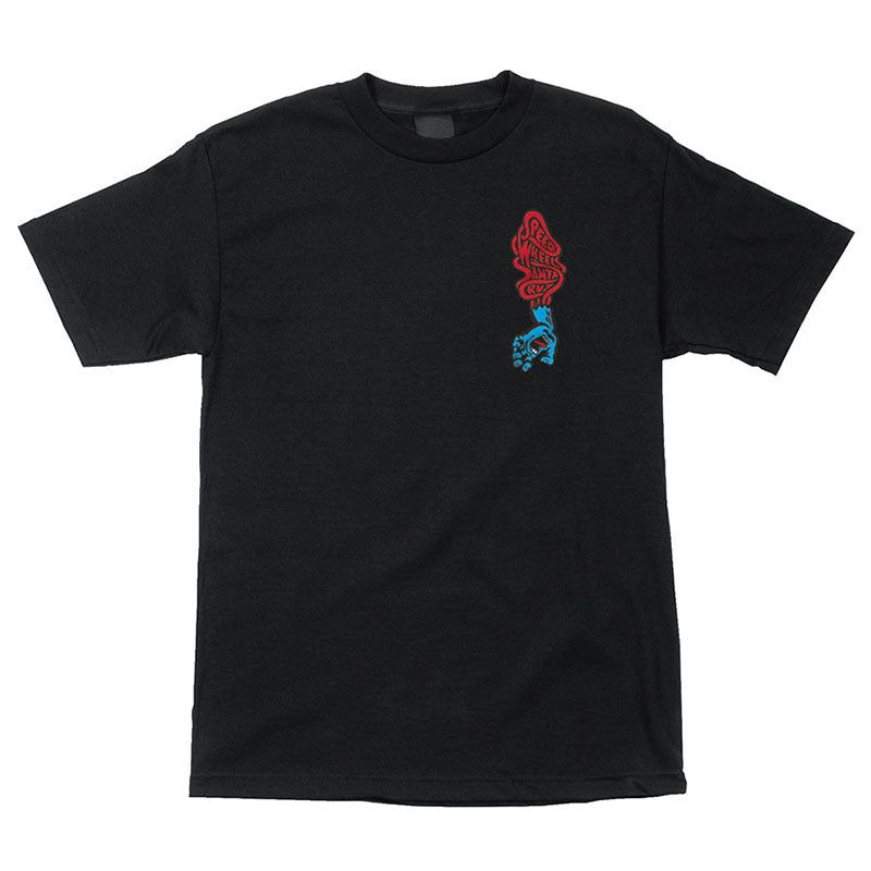 Santa Cruz Screaming Hand Scream Short Sleeve Heavyweight Unisex Black T-Shirts 5150 Skate Shop