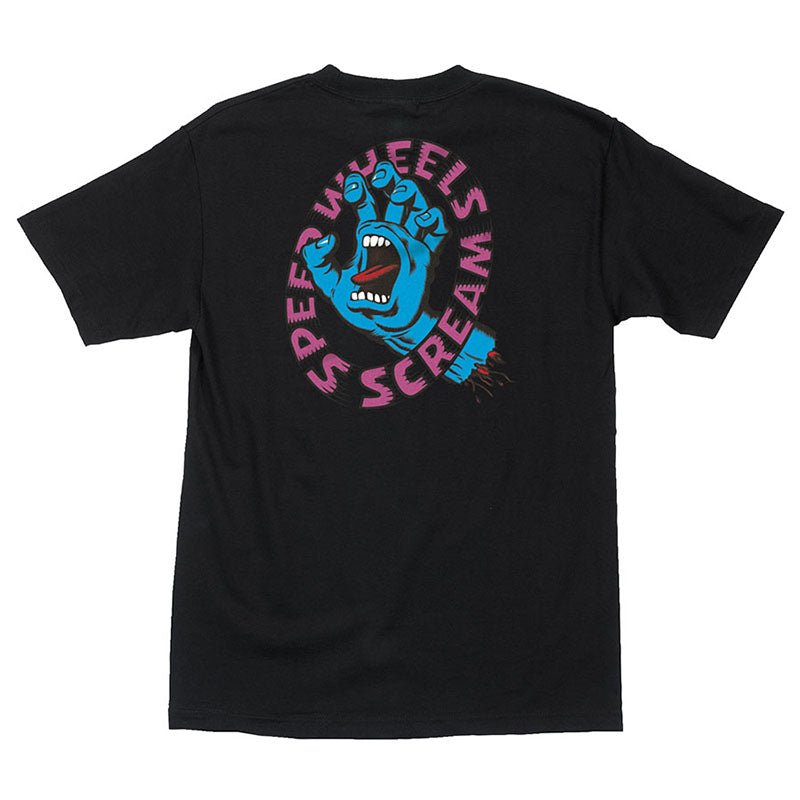 Santa Cruz Screaming Hand Scream Short Sleeve Heavyweight Unisex Black T-Shirts-5150 Skate Shop