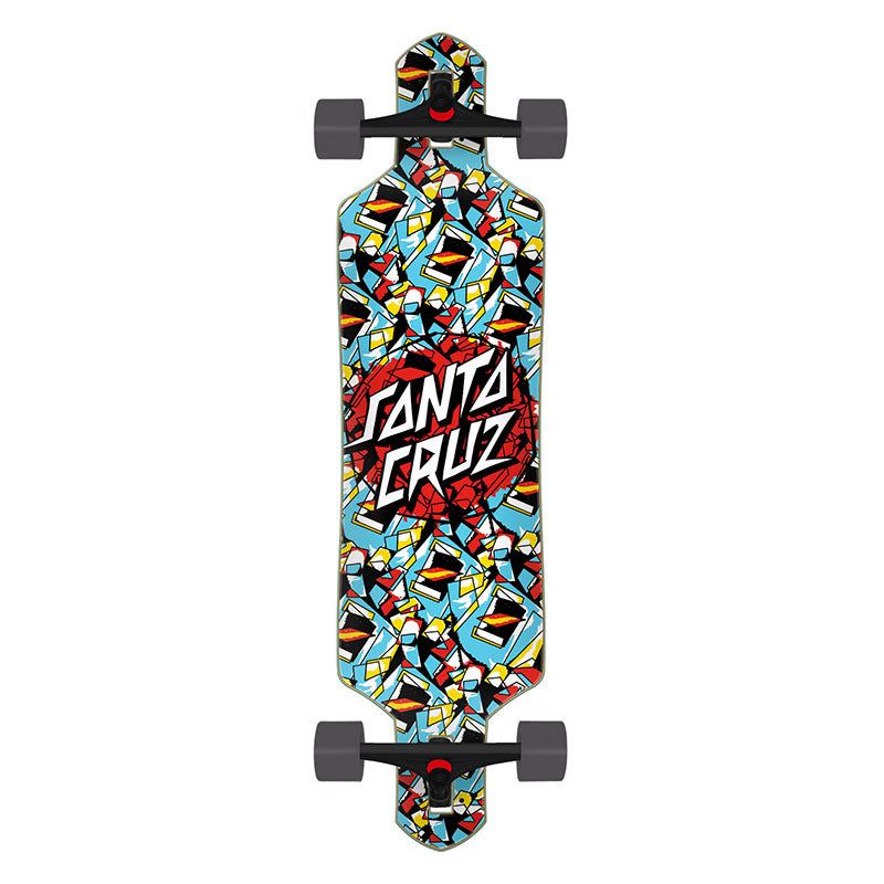 Santa Cruz Screaming Scratched Hand Dot 9.0" x 36" Drop Thru Cruiser Complete Longboard (Dylans Special) 5150 Skate Shop