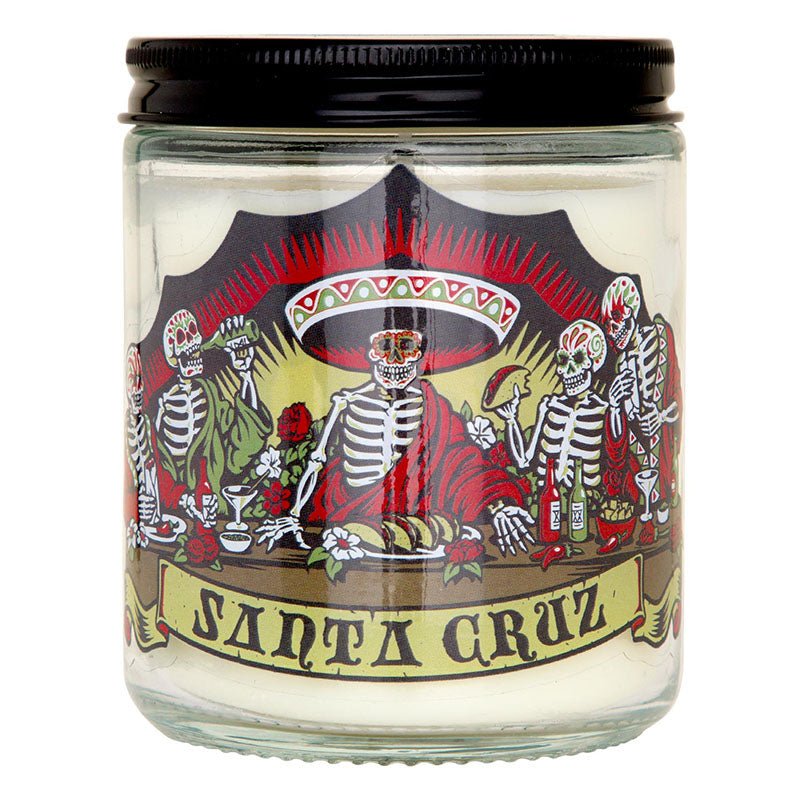 Santa Cruz Unscented Guzman Dead Diners Candle