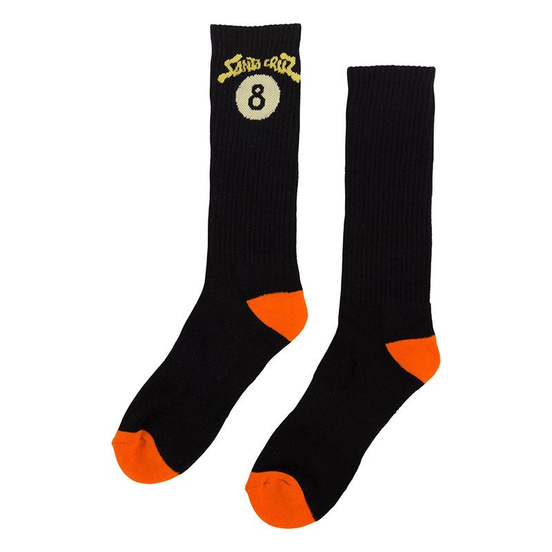 Santa Cruz Winkowski 8Baller Trip Black/Orange Mens Socks - 5150 Skate Shop