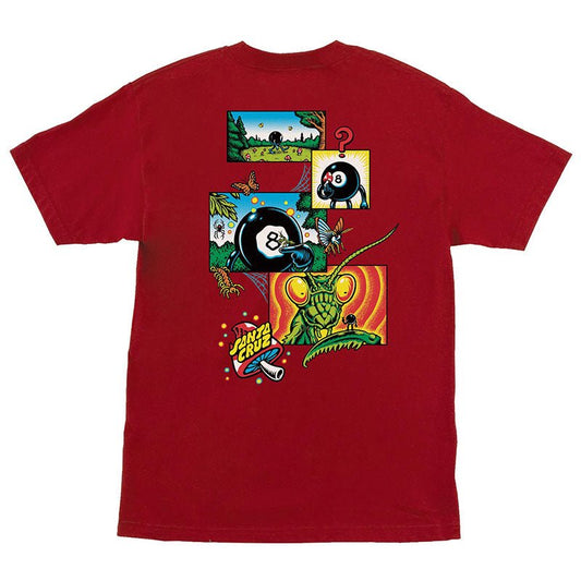 Santa Cruz Winkowski 8Ballr Comic Short Sleeve Cardinal Heavyweight Mens T - Shirts - 5150 Skate Shop