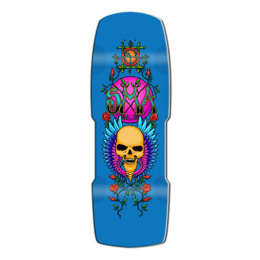 Santa Monica Airlines 11" x 33" Humpston Flying Skull BLUE DIP LIMITED EDITION (SMA) Skateboard Deck Series 02 - 5150 Skate Shop