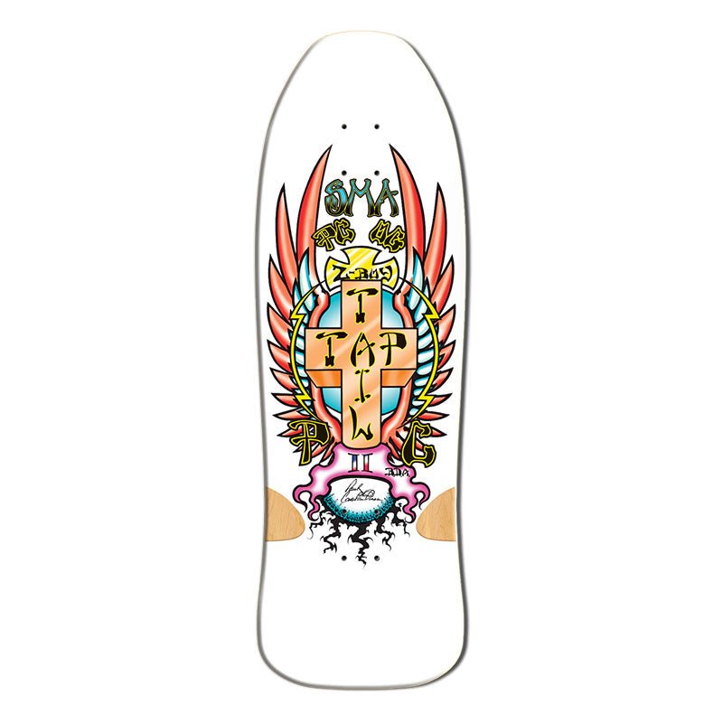 Santa Monica Airlines 30" x 9.5" PC WHITE FORMICA Skateboard Deck (PRE - ORDER) - 5150 Skate Shop