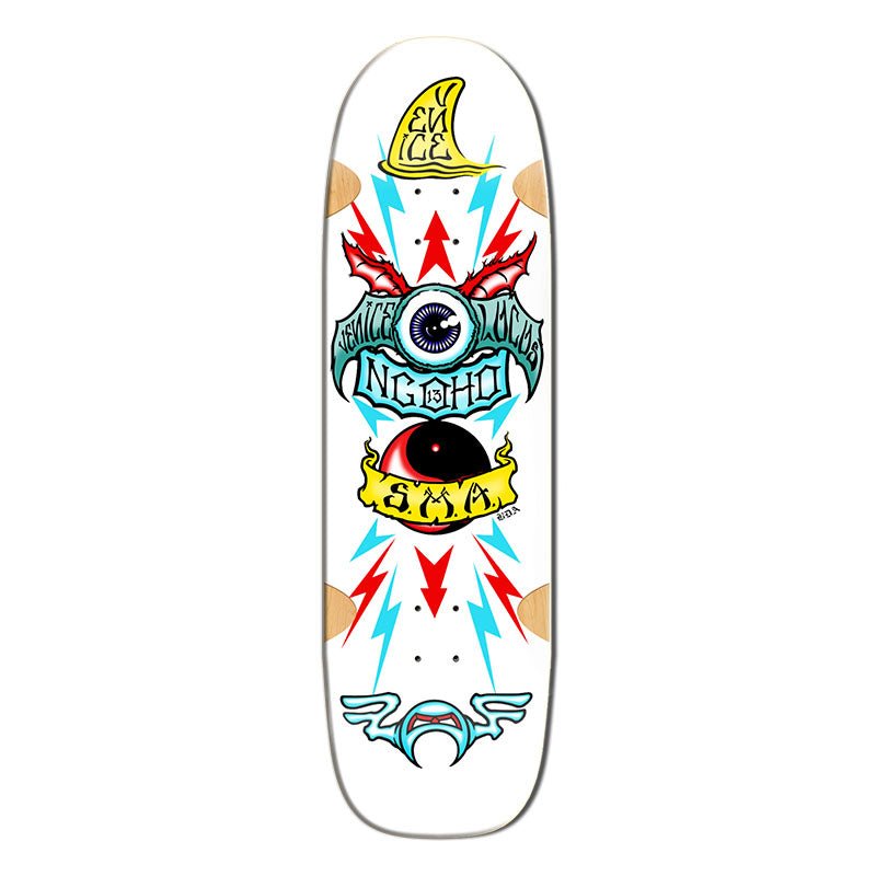 Santa Monica Airlines 33.75" x 9.5" NGOHO WHITE FORMICA Skateboard Deck (PRE - ORDER) - 5150 Skate Shop