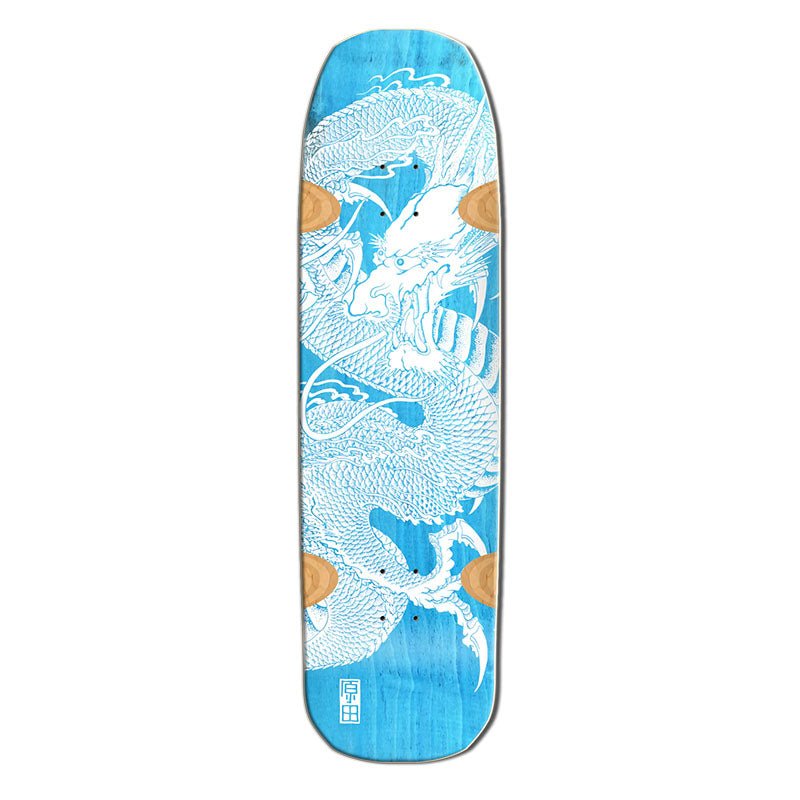 Santa Monica Airlines 9" x 32.25" Blue Stain BENNETT HARADA DRAGON Skateboard Deck - 5150 Skate Shop