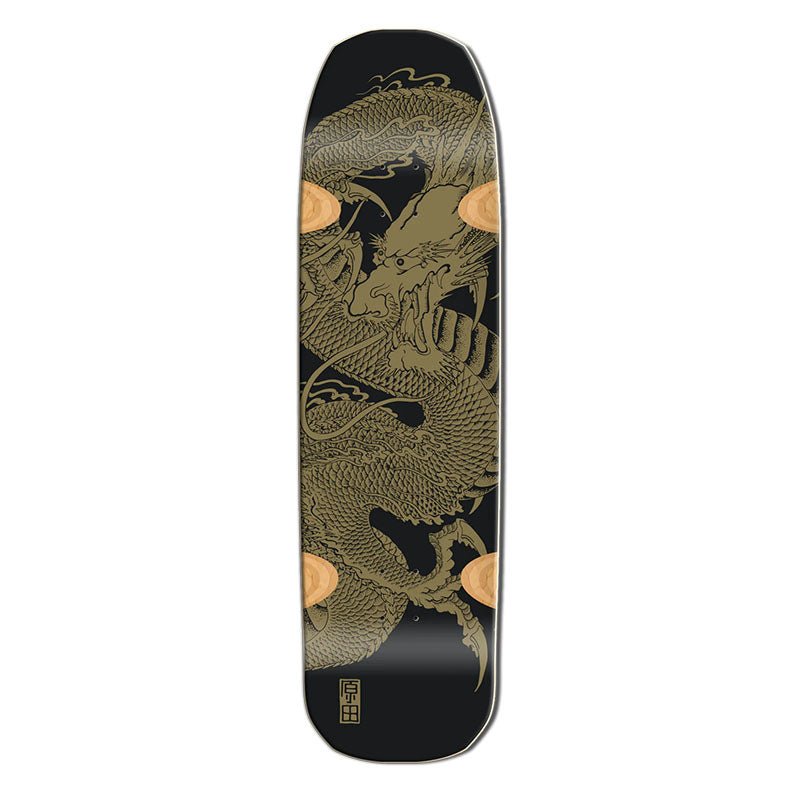 Santa Monica Airlines Series 3 Limited 9" x 32.25" Black Dip Gold BENNETT HARADA DRAGON Skateboard Deck - 5150 Skate Shop