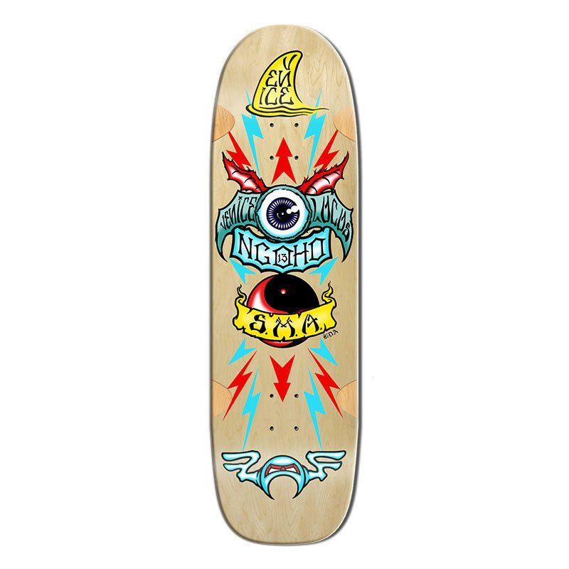 Santa Monica Airlines Series Three 9.5" x 33.75" NGOHO Natural Stain Skateboard Deck 5150 Skate Shop