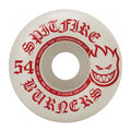 Spitfire Wheels  54mm 99a BURNERS WHITE/RED Skateboard Wheels 4pk