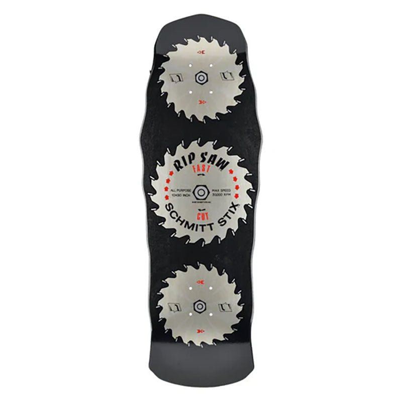 Schmitt Stix 10" x 30" Ripsaw Modern Concave BLACK DIP Skateboard Deck 5150 Skate Shop