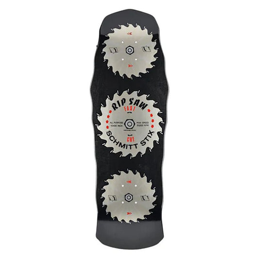 Schmitt Stix 10" x 30" Ripsaw Modern Concave BLACK DIP Skateboard Deck - 5150 Skate Shop