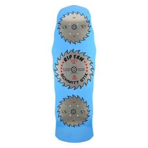 Schmitt Stix 10" x 30" Ripsaw Modern Concave TURQUOISE DIP Skateboard Deck 5150 Skate Shop