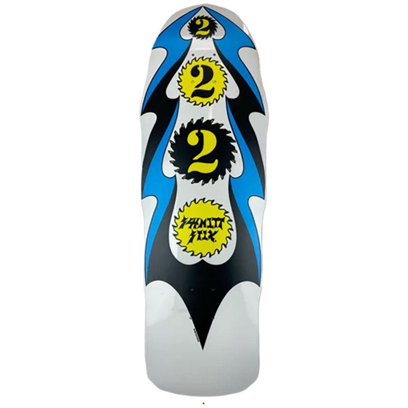 Schmitt Stix 10" x 31.75" Ripsaw 2 WHITE DIP Skateboard Deck 5150 Skate Shop