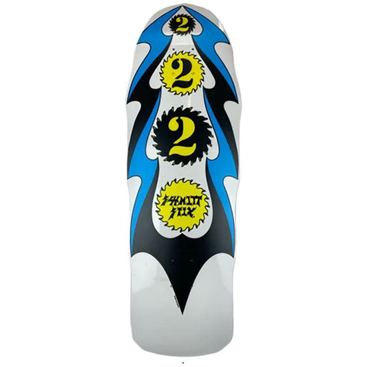 Schmitt Stix 10" x 31.75" Ripsaw 2 WHITE DIP Skateboard Deck 5150 Skate Shop