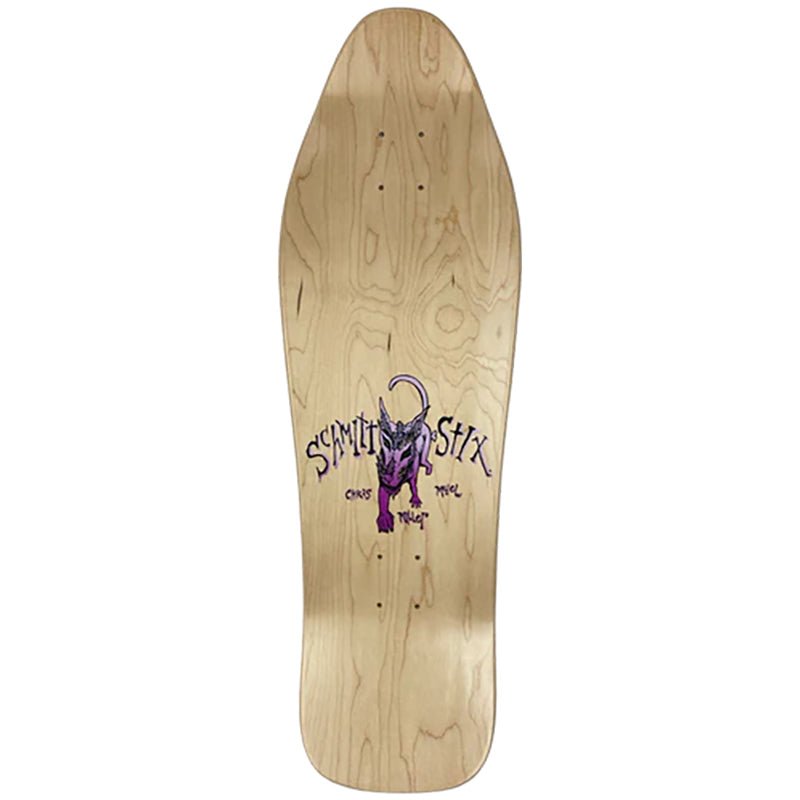 Schmitt Stix 10" x 31.875" WB 15.5" Chris Miller Dog Large Re - issue LOVE Limited color way Skateboard Deck