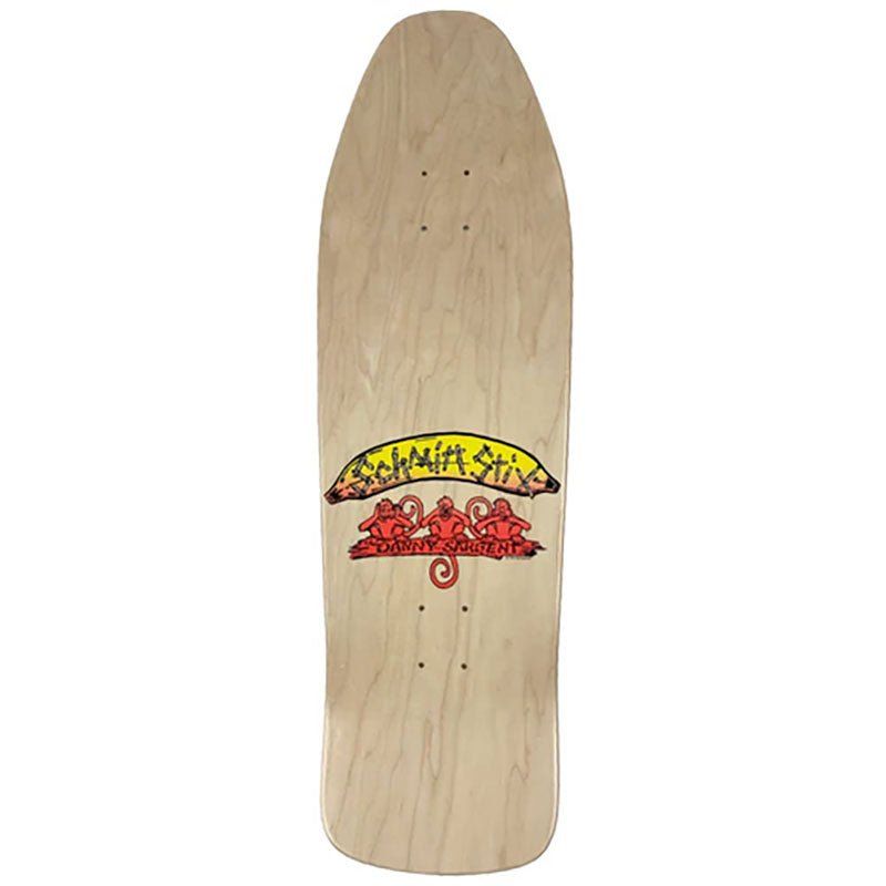 Schmitt Stix 9.75" x 31.25" NATURAL Danny Sargent Barrel of Monkeys Skateboard Deck 5150 Skate Shop