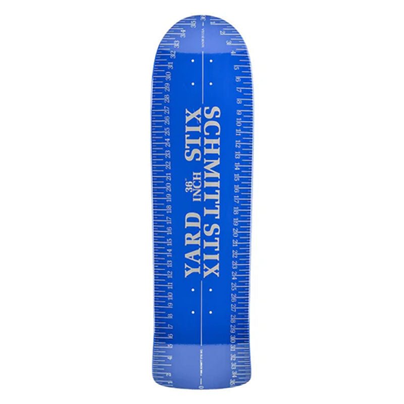 Schmitt Stix 9.625" x 36"Yard Stick BLUE Re - Issue Skateboard Deck - 5150 Skate Shop