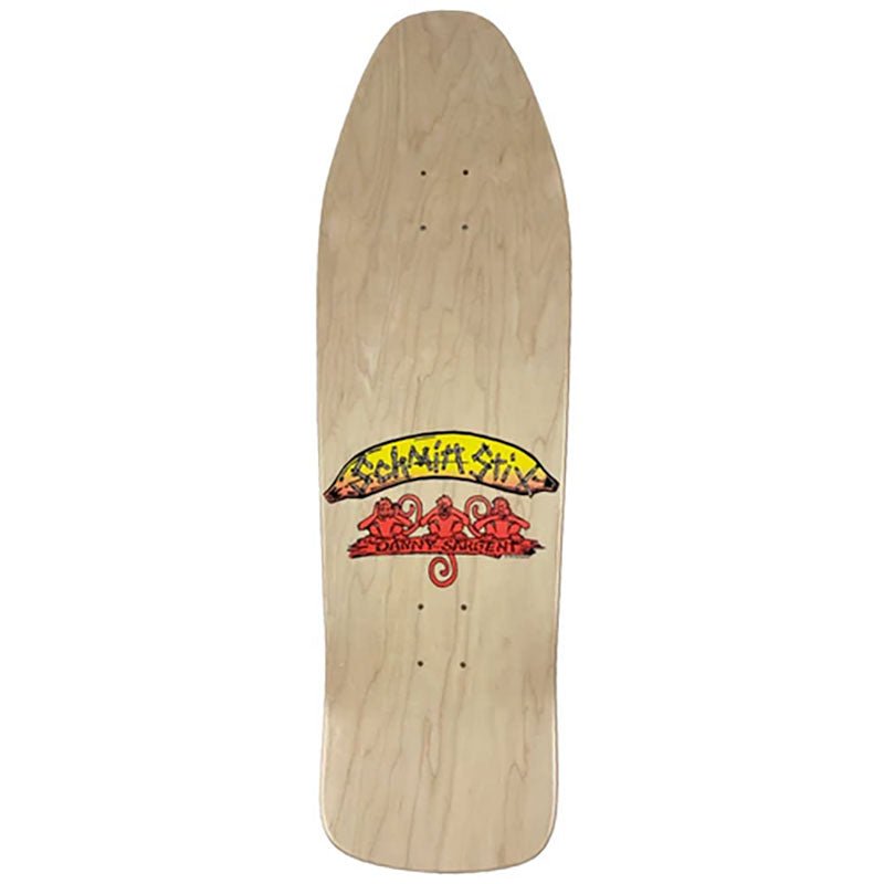 Schmitt Stix 9.75" x 31.25" NATURAL Danny Sargent Barrel of Monkeys Skateboard Deck (On The Way)