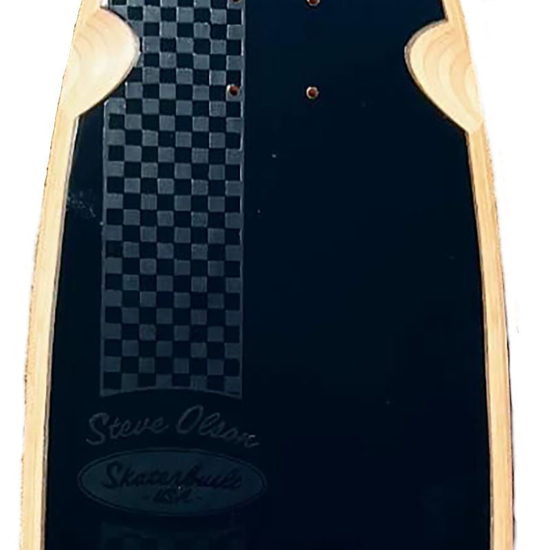 Skaterbuilt X Steve Olson Noserider 10" x 39" x 23WB Ghost Checkers Skateboard Deck - 5150 Skate Shop