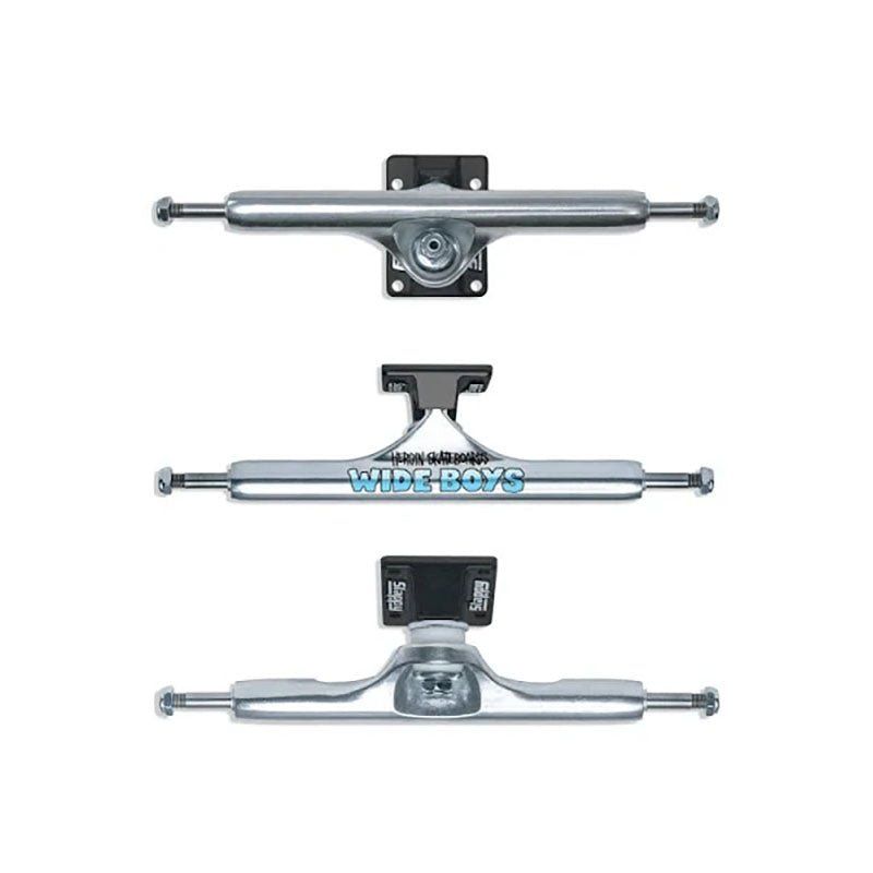 Slappy 11.0 ST1 Wide Boy Hollow Polished/Black Skateboard Trucks 2pk 5150 Skate Shop