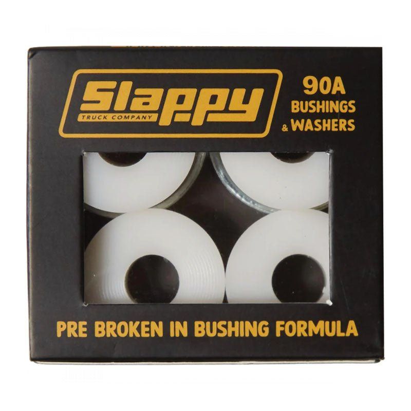 Slappy 90A Standerd Bushings/Washers White Set 2pr 5150 Skate Shop