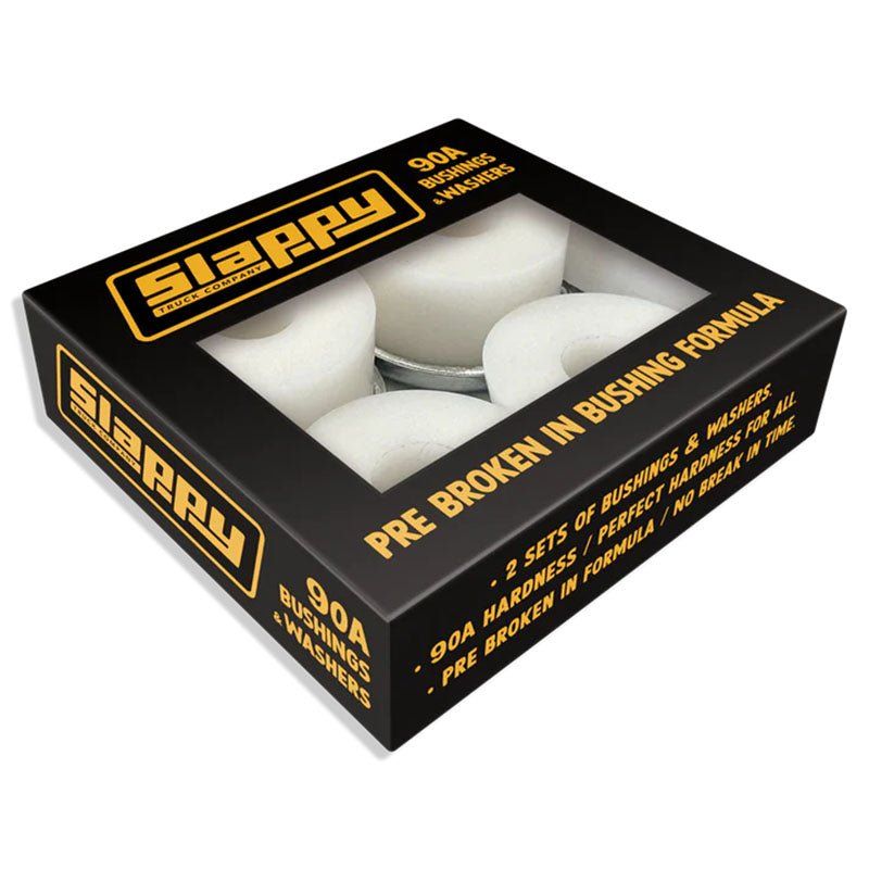 Slappy 90A Standerd Bushings/Washers White Set 2pr 5150 Skate Shop