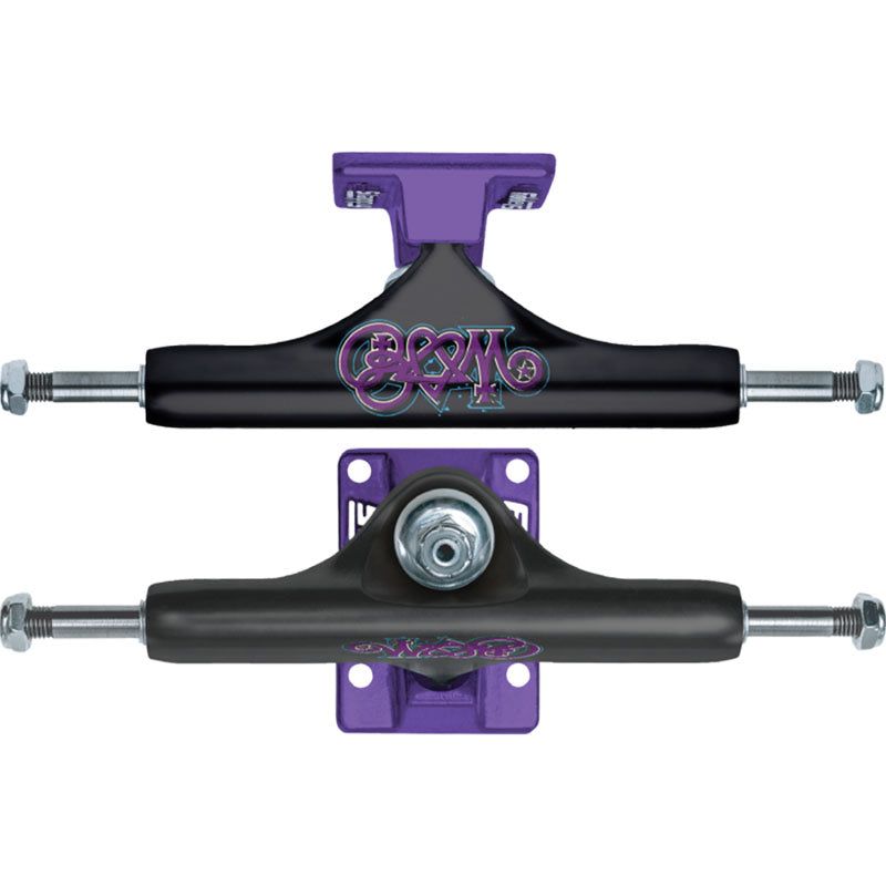 Slappy ST1 Classic Hollow BAM MARGERA Black/Purple Skateboard Trucks 2pk 5150 Skate Shop