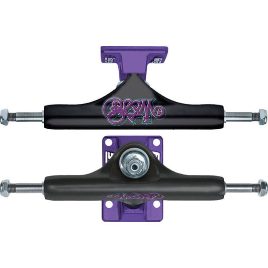 Slappy ST1 Classic Hollow BAM MARGERA Black/Purple Skateboard Trucks 2pk 5150 Skate Shop