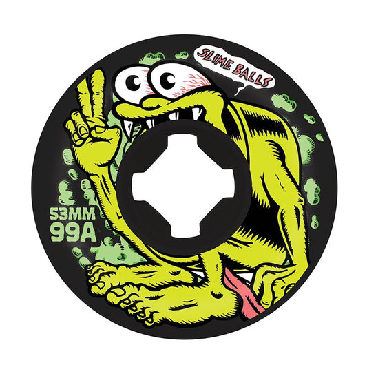 Slime Balls 53mm 99a Slime Gremmie Vomit Mini Black Skateboard Wheels 4pk - 5150 Skate Shop