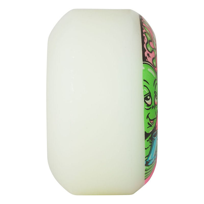 Slime Balls 55mm 99a Saucers White Skateboard Wheels 4pk