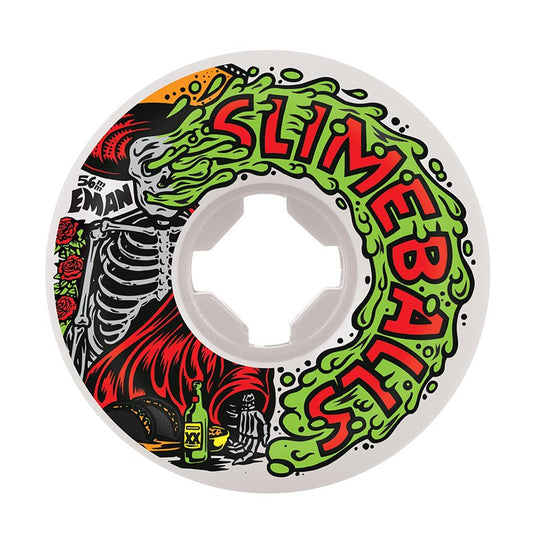 Slime Balls 56mm 97a Emmanuel Guzman Guest Vomit Mini White Skateboard Wheels 4pk - 5150 Skate Shop