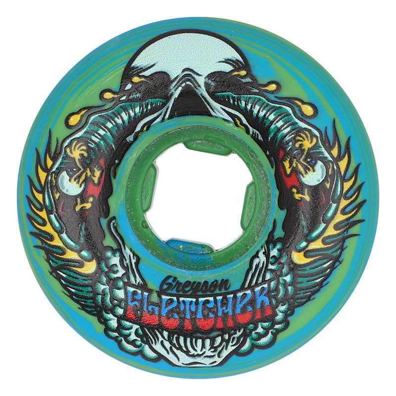 Slime Balls 56mm 99a Greyson Fletcher Guest Vomit Mini Green Blue Swirl Skateboard Wheels 4pk 5150 Skate Shop