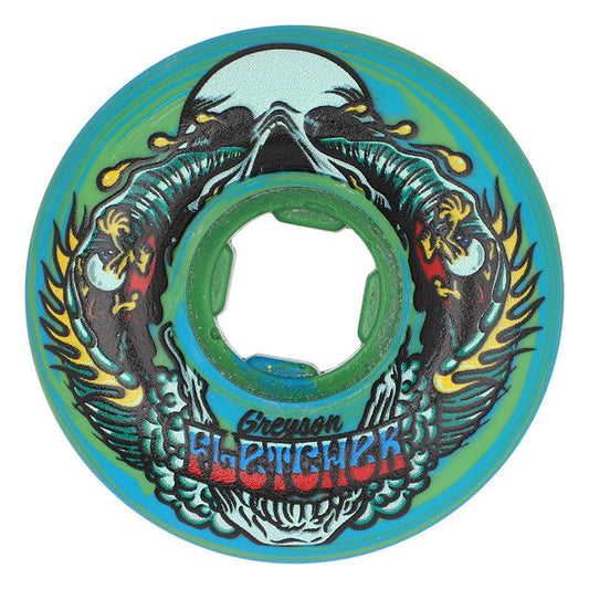Slime Balls 56mm 99a Greyson Fletcher Guest Vomit Mini Green Blue Swirl Skateboard Wheels 4pk 5150 Skate Shop