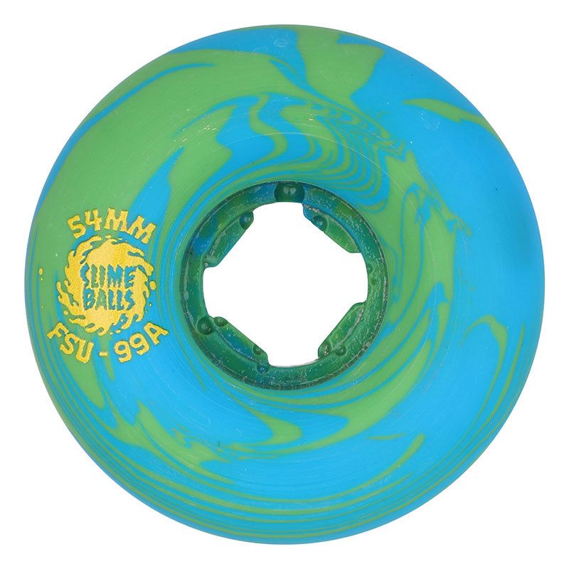 Slime Balls 56mm 99a Greyson Fletcher Guest Vomit Mini Green Blue Swirl Skateboard Wheels 4pk 5150 Skate Shop