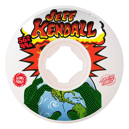 Slime Balls 56mm 99a Kendall End of the World Reissue Chubbies White Skateboard Wheels 4pk 5150 Skate Shop