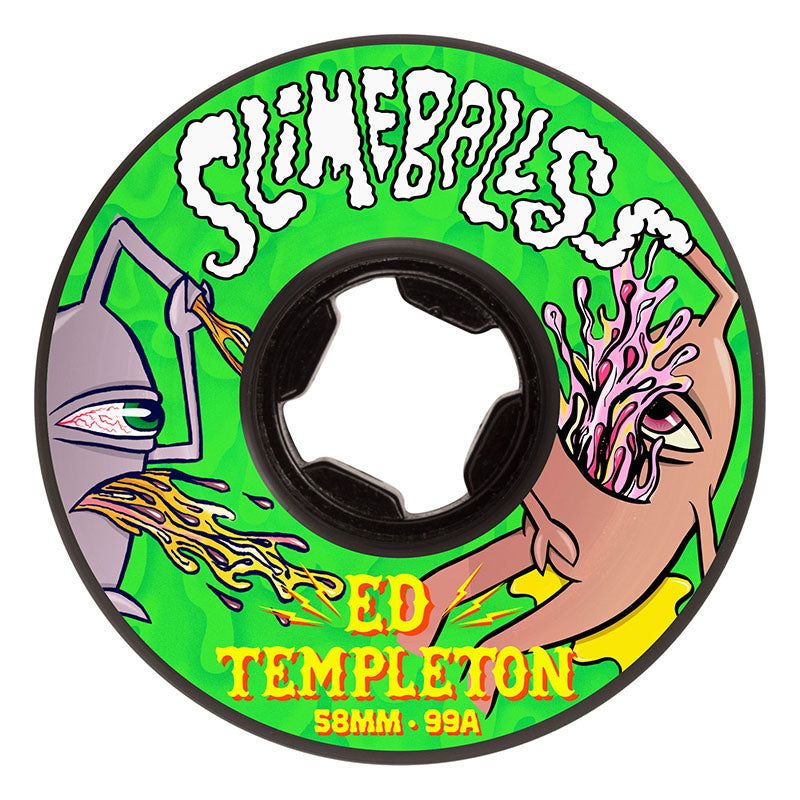 Slime Balls 58mm 99a Ed Templeton Vomits Black Skateboard Wheels 4pk 5150 Skate Shop