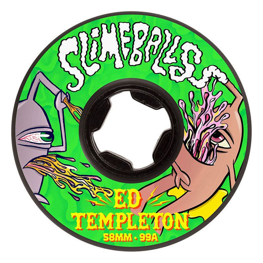 Slime Balls 58mm 99a Ed Templeton Vomits Black Skateboard Wheels 4pk 5150 Skate Shop