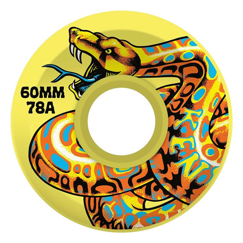 Slime Balls 60mm 78a Jeff Kendall Snake Yellow OG Skateboard Wheels 4pk 5150 Skate Shop