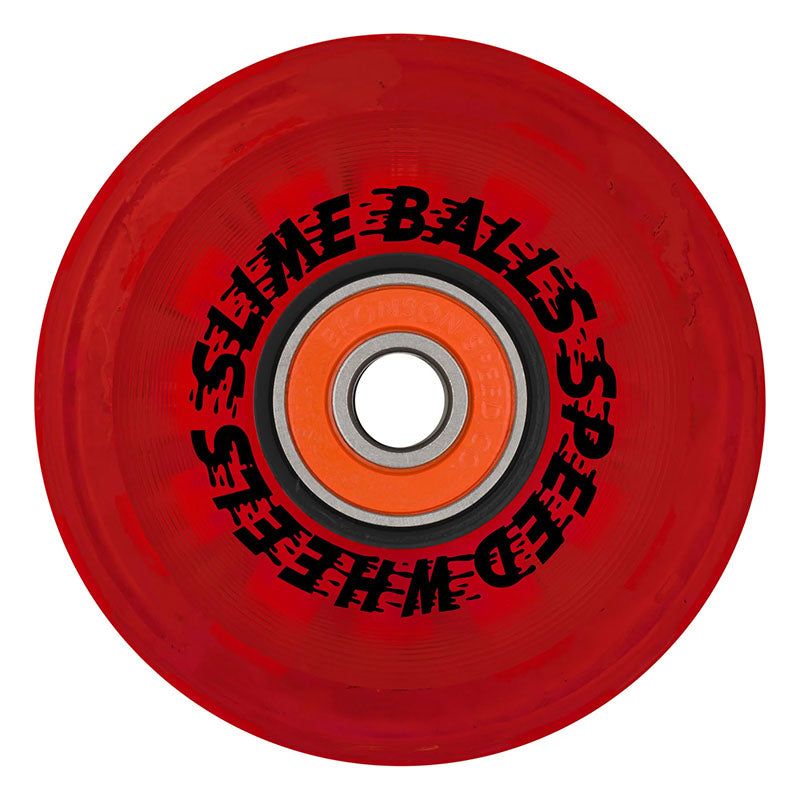 Slime Balls 60mm 78a SB Cafe Light Ups OG Slime Red Skateboard Wheels 4pk 5150 Skate Shop