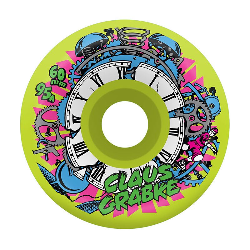 Slime Balls 60mm 95a Claus Grabke Reissue Vomits Neon Green Skateboard Wheels 4pk - 5150 Skate Shop