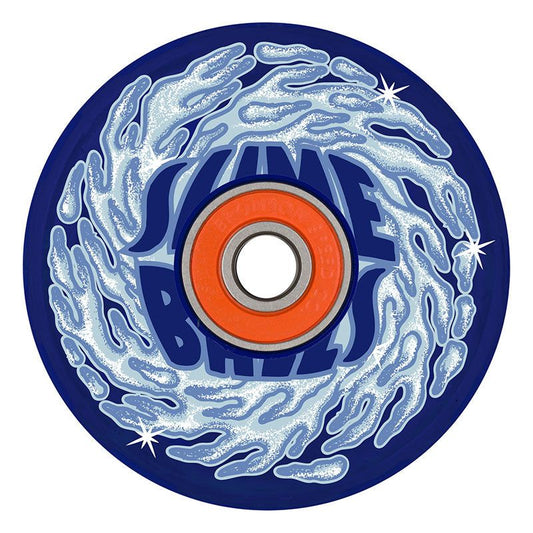 Slime Balls 66mm SB Ice Light Ups OG Slime Blue Skateboard Wheels 4pk 5150 Skate Shop