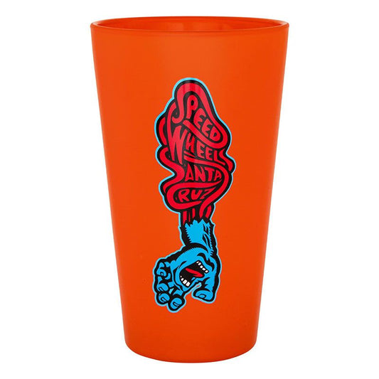 Speed Wheels Screaming Hand Pint Glass OS - Orange Unisex 5150 Skate Shop