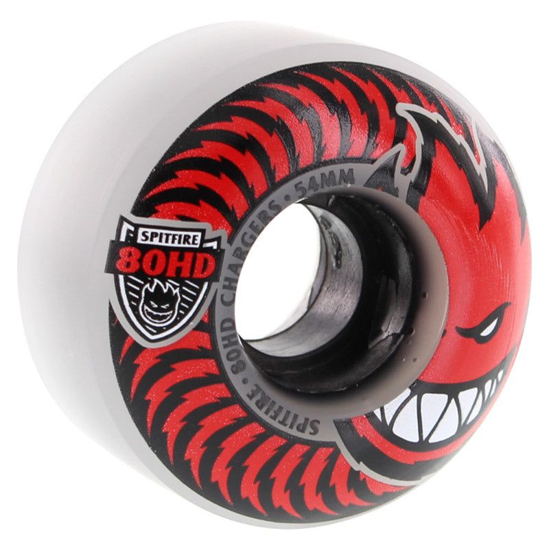 Spitfire 54mm 80HD CHARGER CLASSIC FULL Clear/Red Skateboard Wheels 4pk 5150 Skate Shop