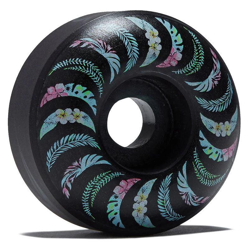 Spitfire 53mm 99a F4 TM Floral Teal Black Swirl Skateboard Wheels 4pk