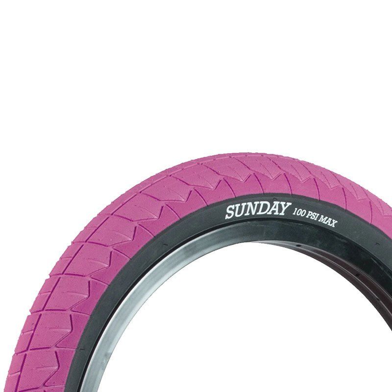 Sunday Current v2 20" x 2.40" (Pink/Black) Bicycle Tire 5150 Skate Shop