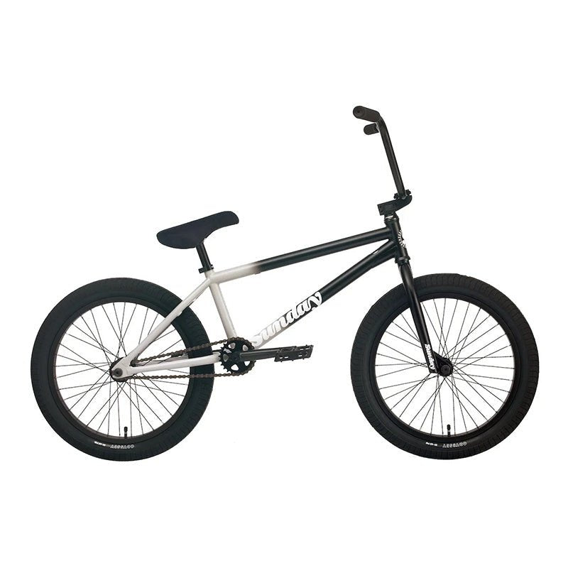 Sunday Forecaster - Broc Raiford Signature (Matte Black to Grey Fade with 21" tt in LHD or RHD) BMX Bicycle