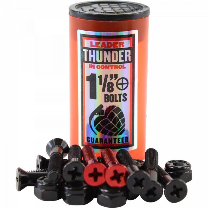 Thunder 1-1/8" Phillips Red Skateboard Hardware 1 Set 5150 Skate Shop